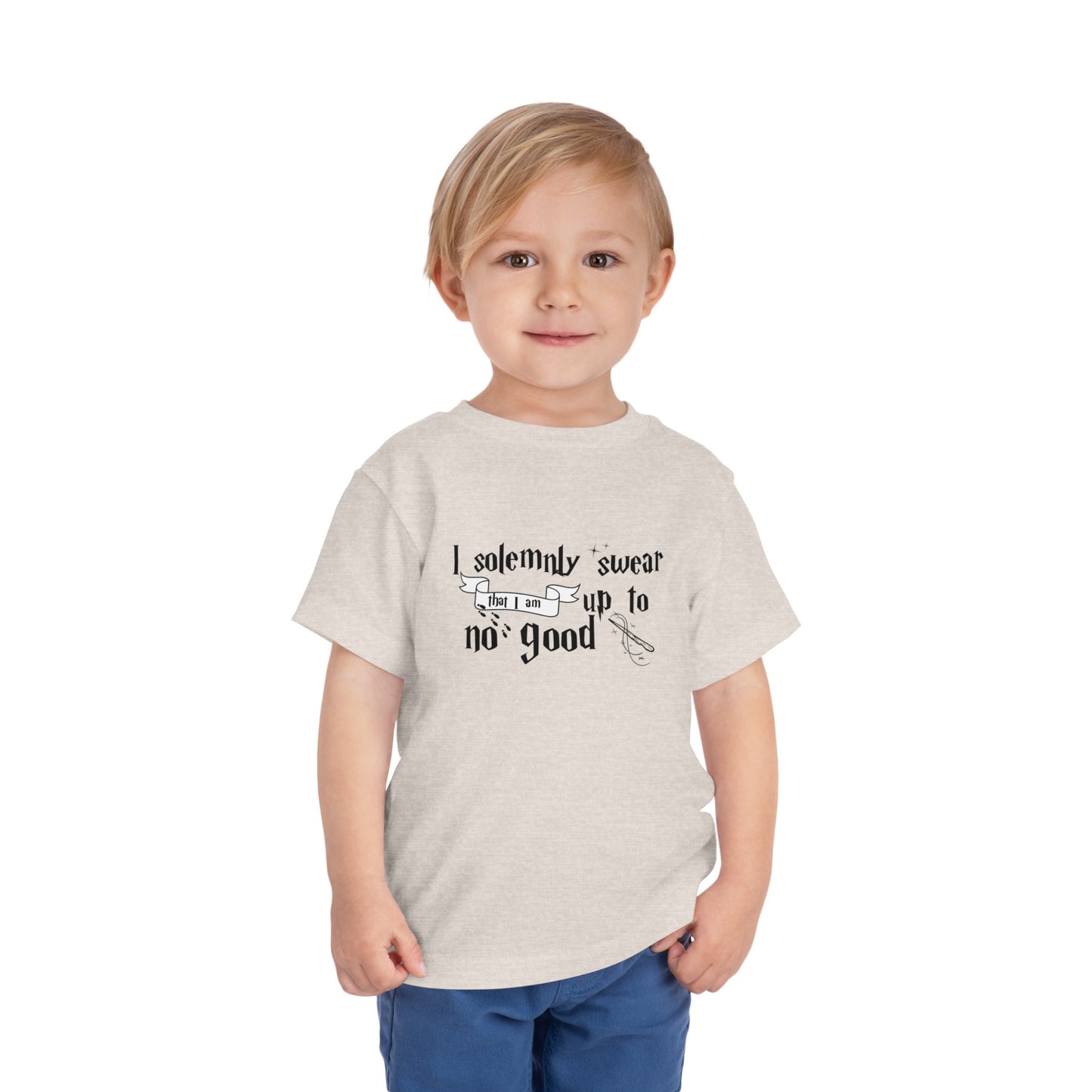 I Solemnly Swear I Am Up to No Good Toddler Short Sleeve Tee