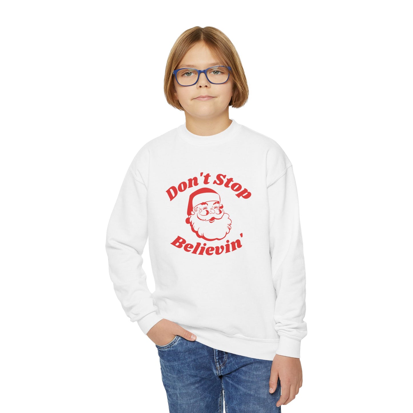 Don't Stop Believin' Youth Crewneck Sweatshirt