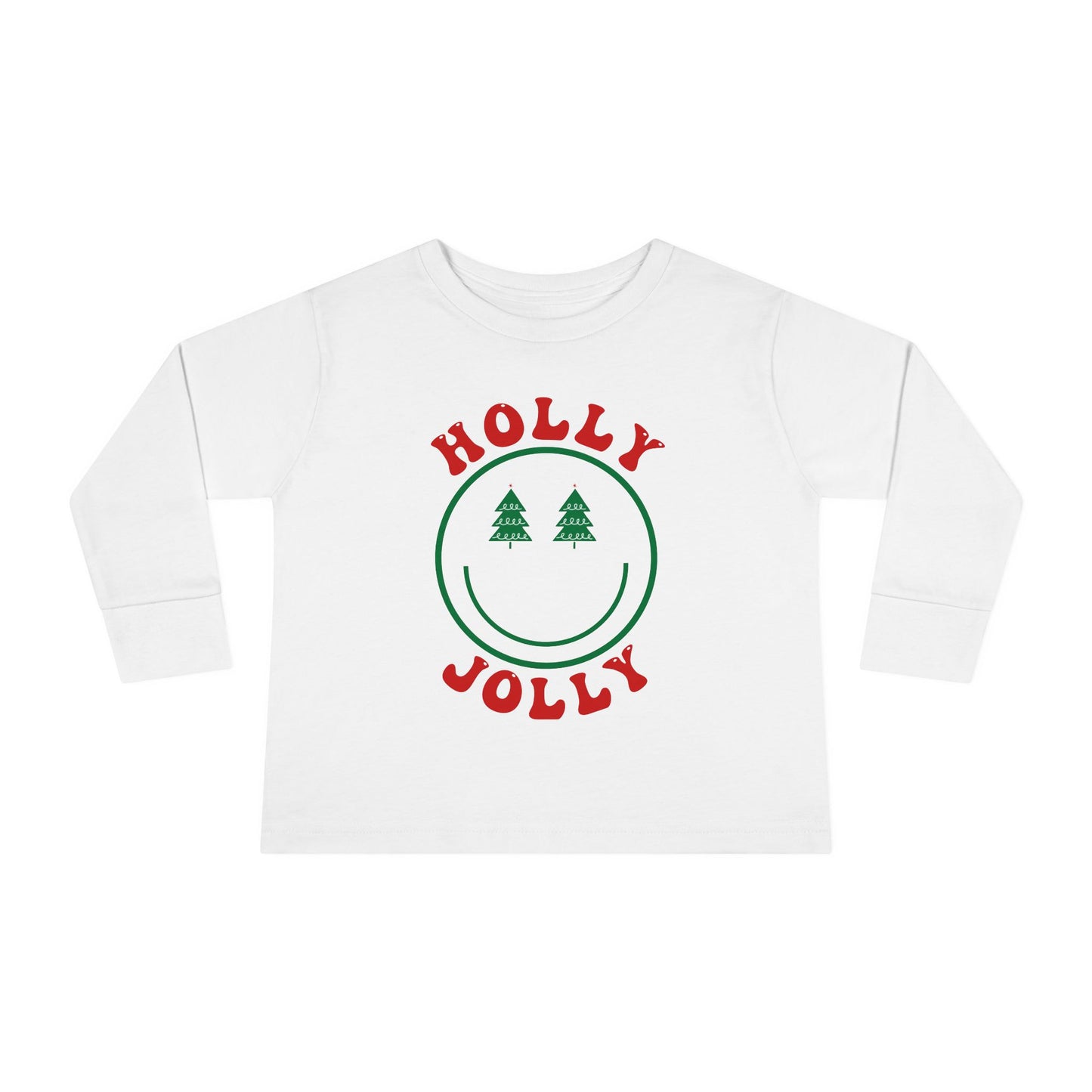 Holly Jolly Smiles Toddler Long Sleeve Tee