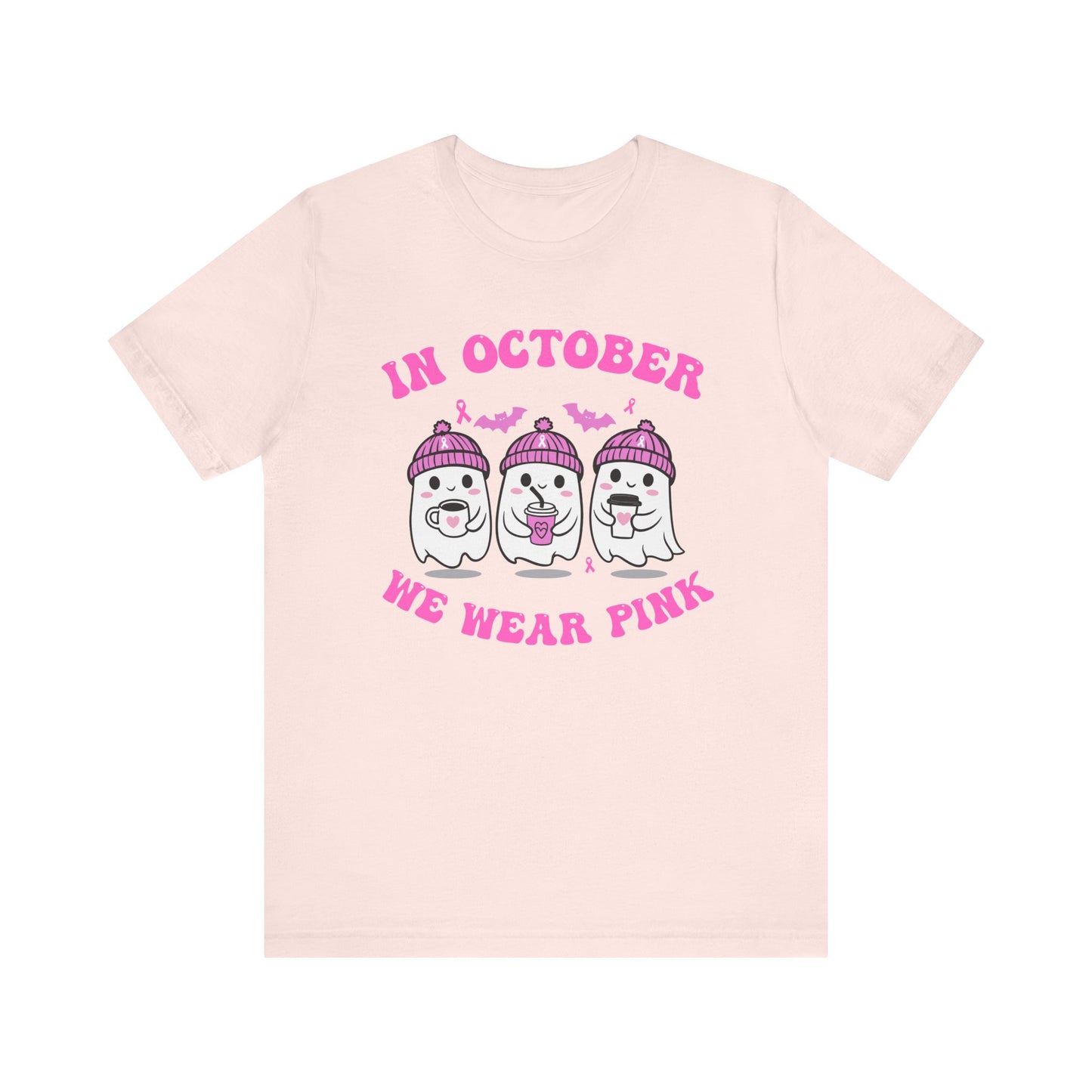 In October We Wear Pink Boo Short Sleeve Tee