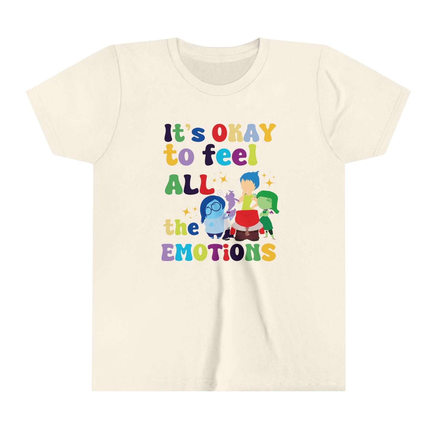 It's Okay to Feel All the Emotions Youth Short Sleeve Tee