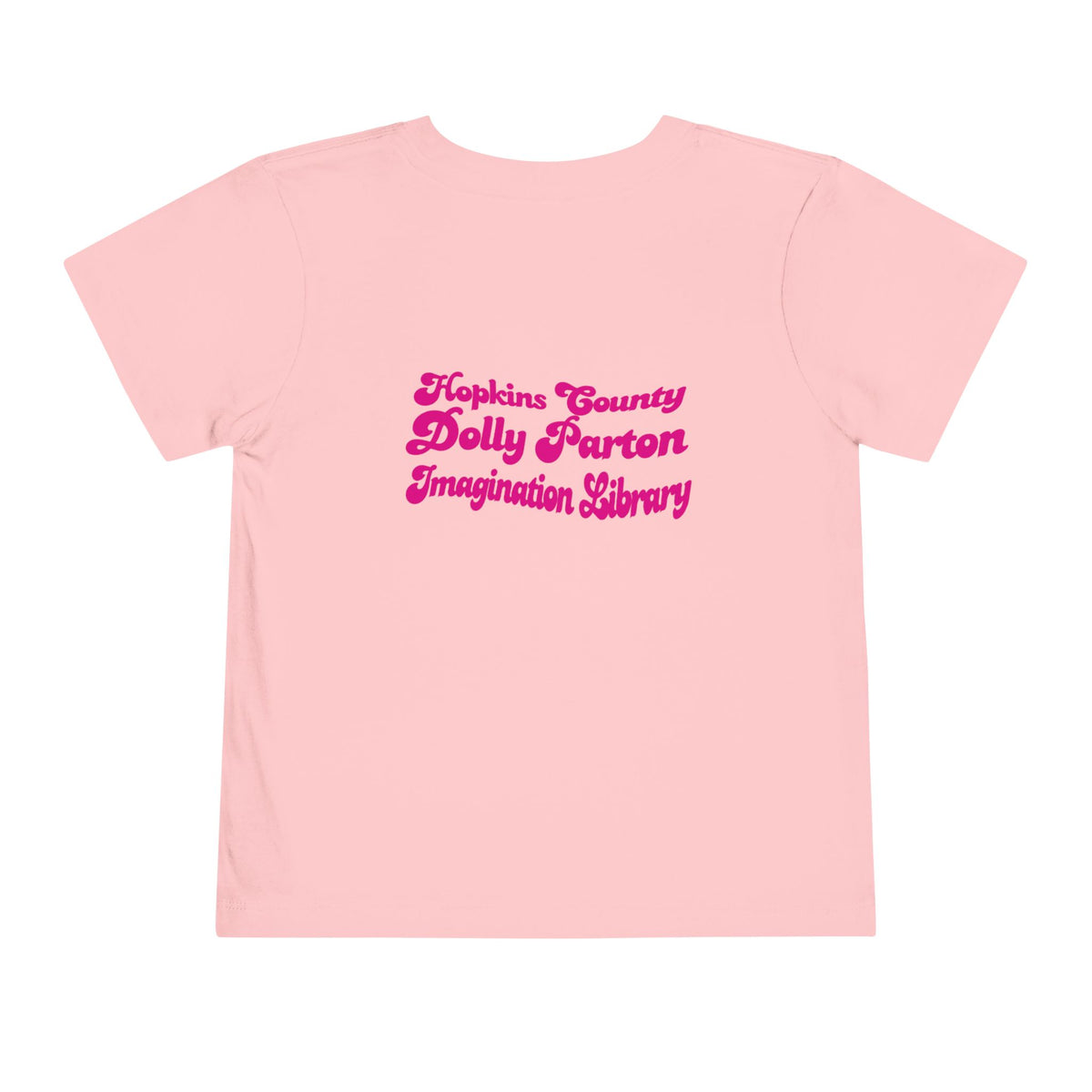 Toddler Tee — "What Would Dolly Read?" Pink Dolly Parton Imagination Library Fundraising Shirt