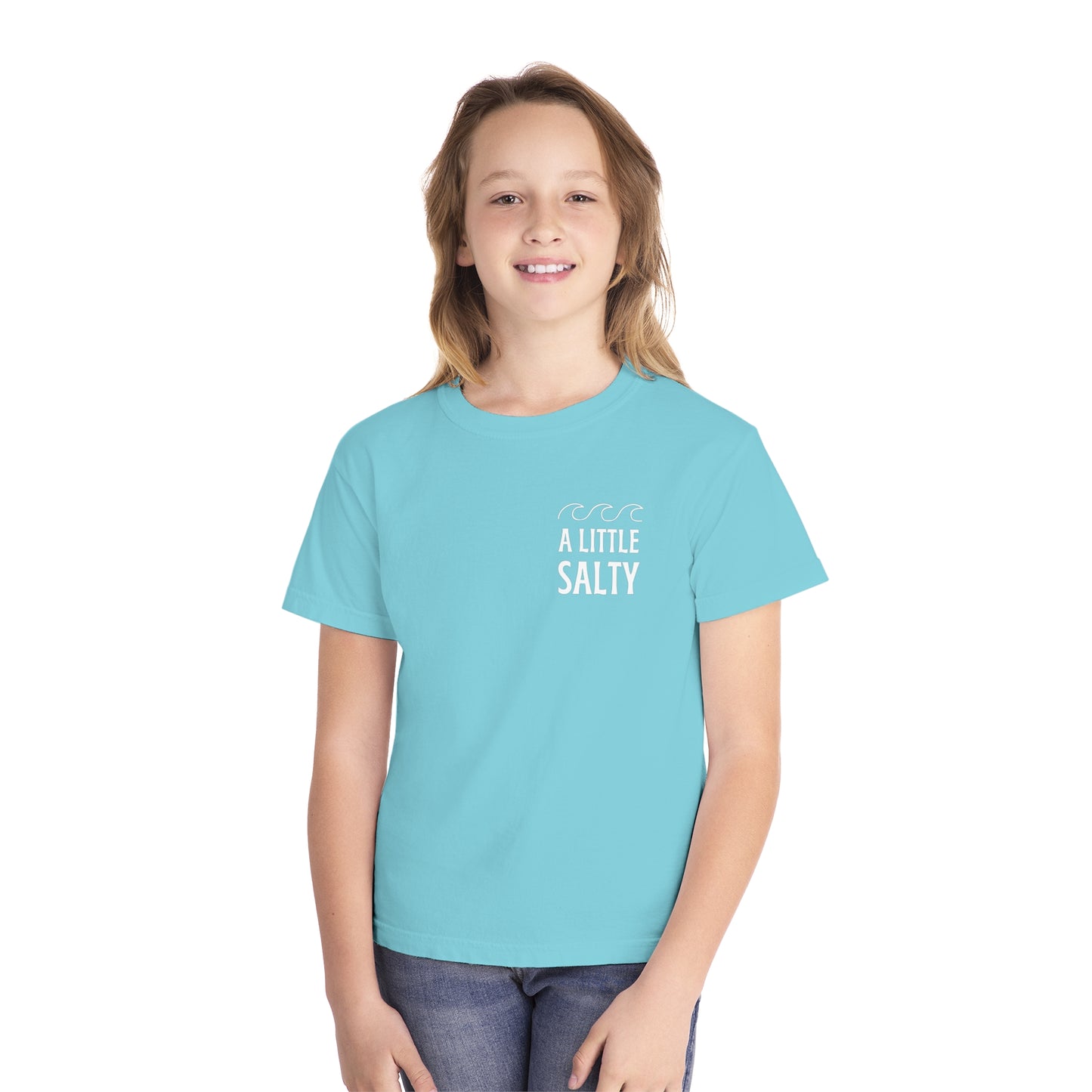 Kids A Little Salty Garment Washed Tee