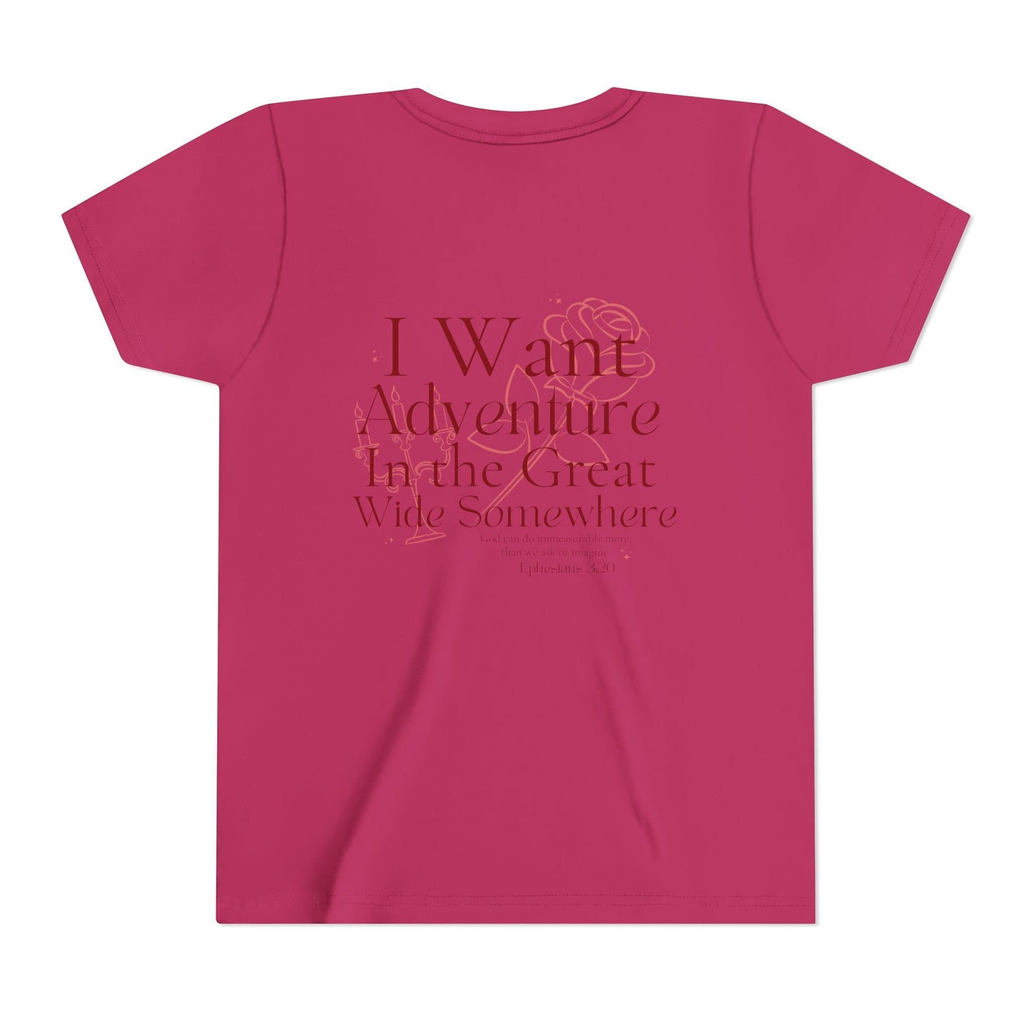 Girls "I Want Adventure" Bella Shirt