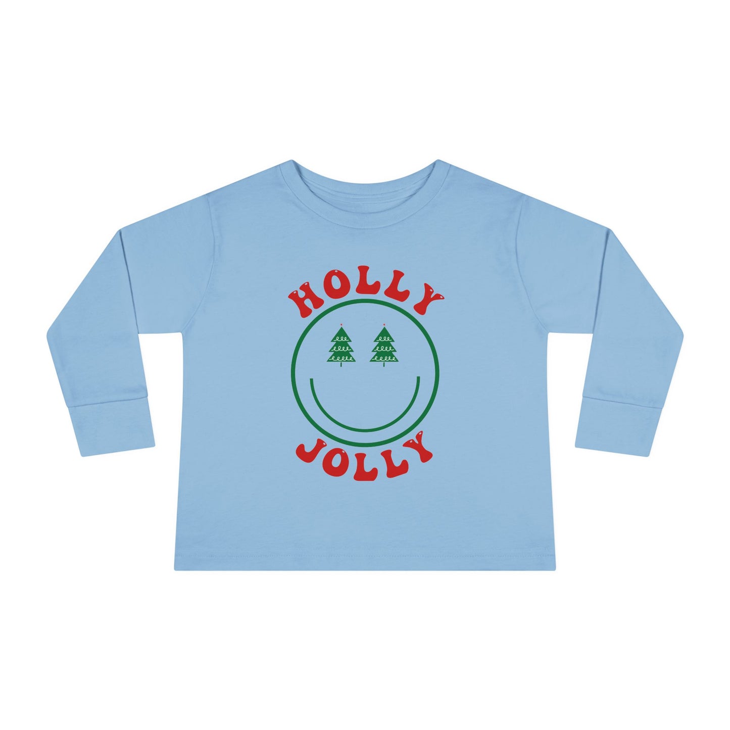 Holly Jolly Smiles Toddler Long Sleeve Tee