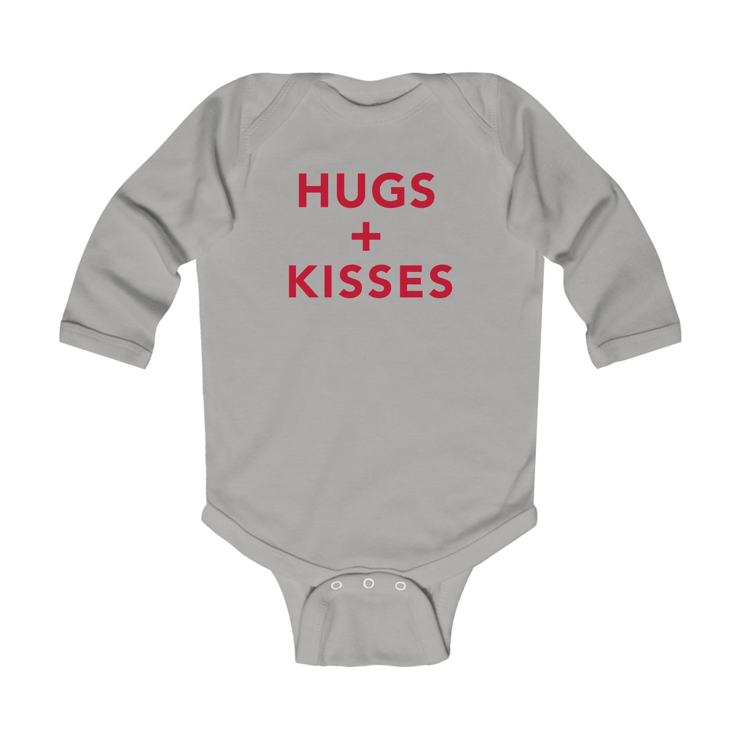 Hugs + Kisses Infant Long Sleeve Bodysuit
