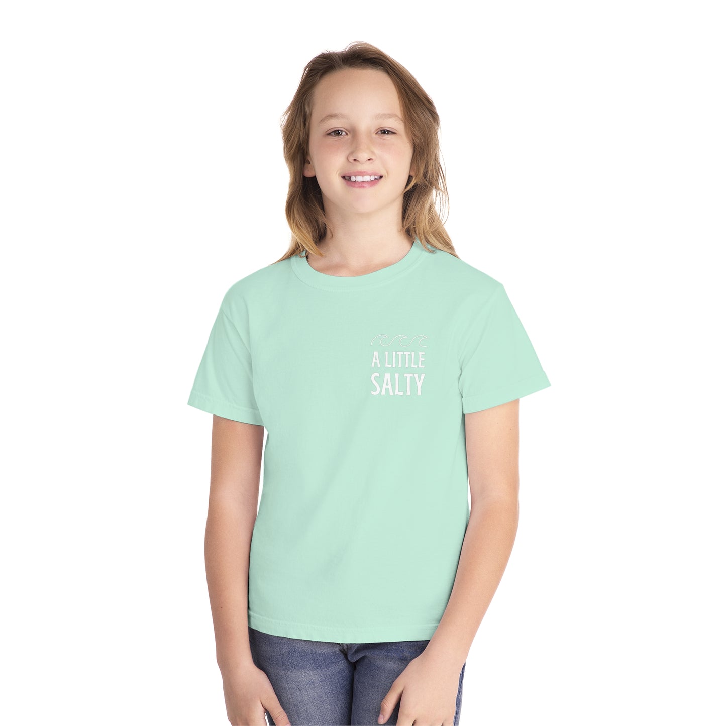 Kids A Little Salty Garment Washed Tee