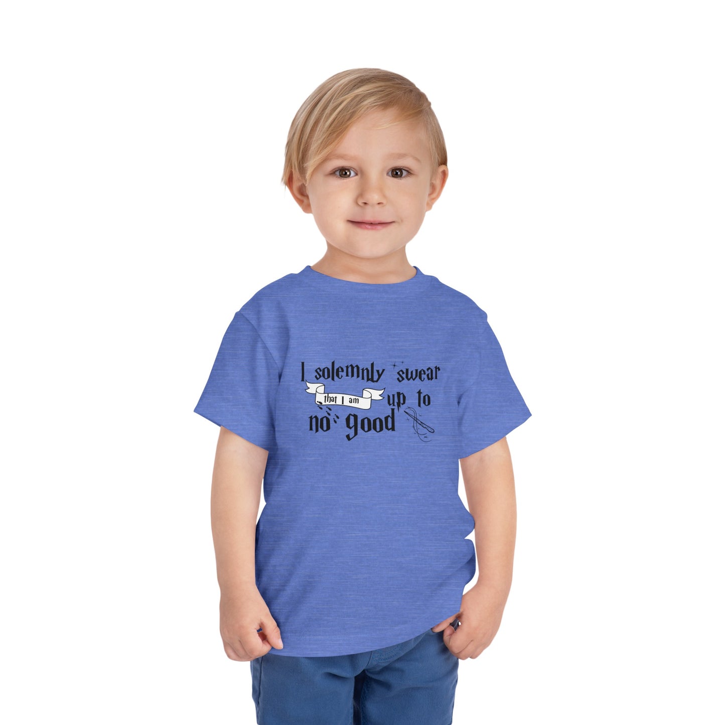 I Solemnly Swear I Am Up to No Good Toddler Short Sleeve Tee