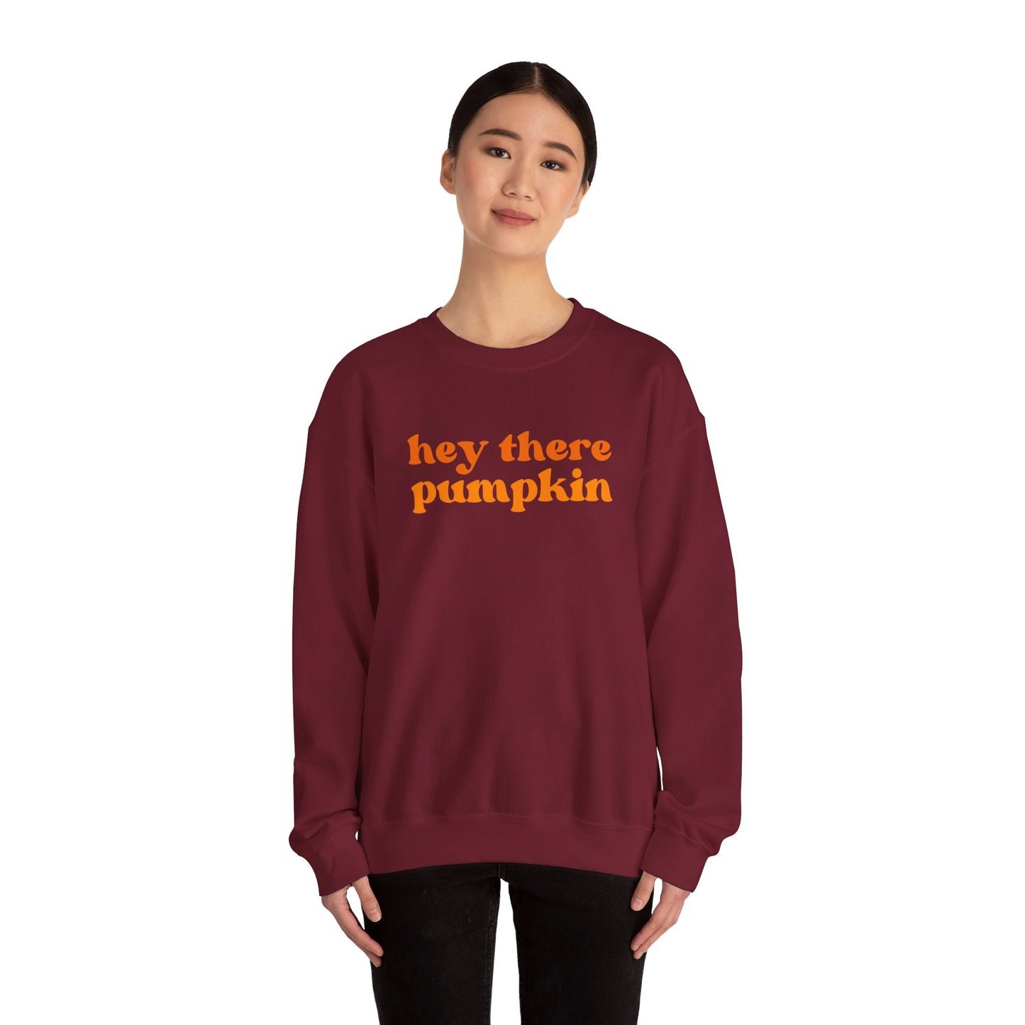 Hey There Pumpkin Adult Crewneck Sweatshirt
