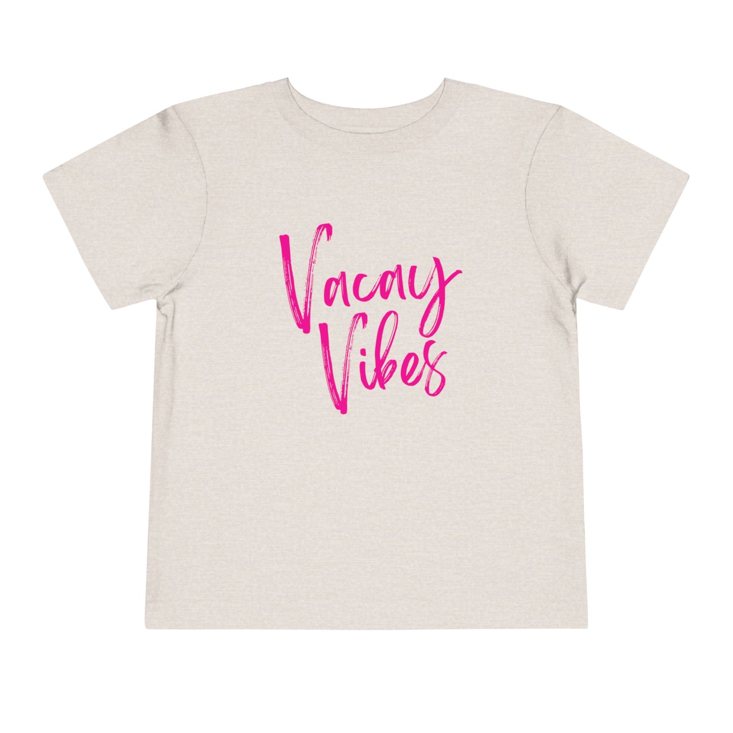 Toddler Pink Vacay Vibes Short Sleeve Tee