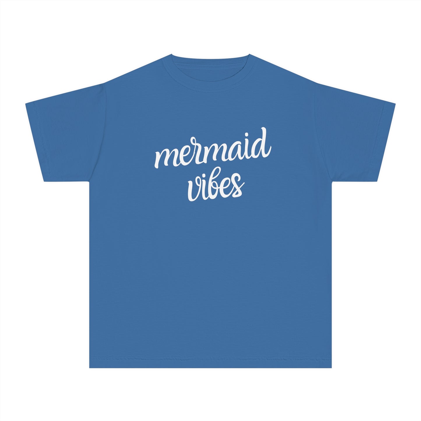 Kids Mermaid Vibes Garment Washed Tee