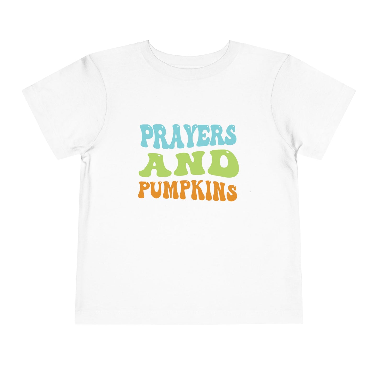 Toddler Prayers & Pumpkins Short Sleeve Tee