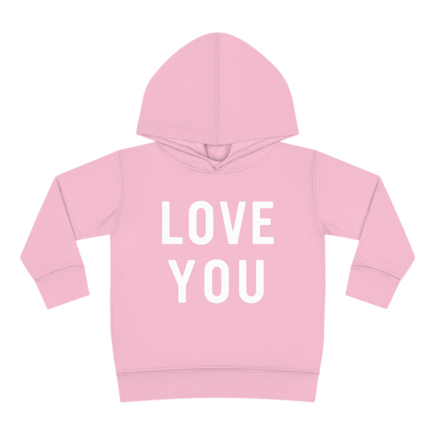 Love You Toddler Pullover Fleece Hoodie