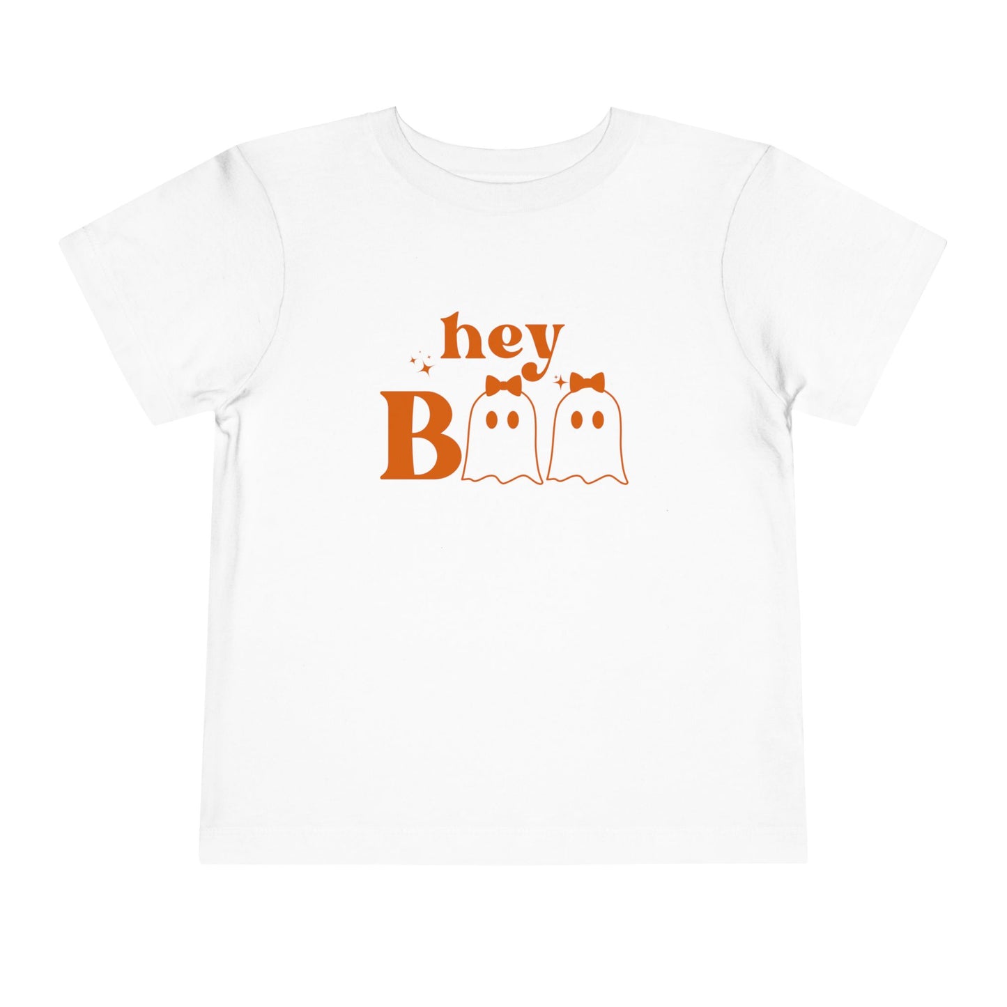 Hey Girly Boo Toddler Girls Short Sleeve Tee