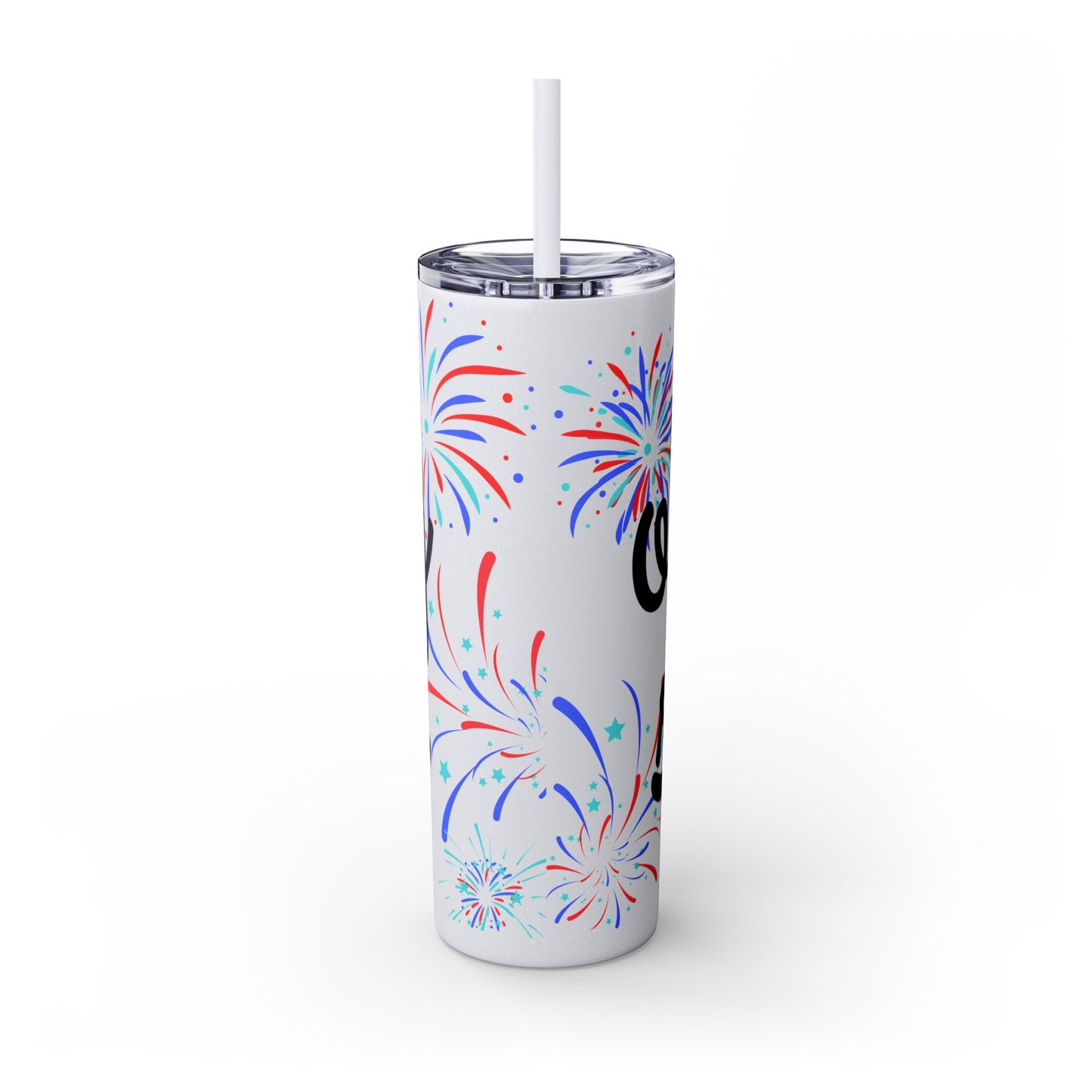Oh My Stars Skinny Tumbler with Straw, 20oz