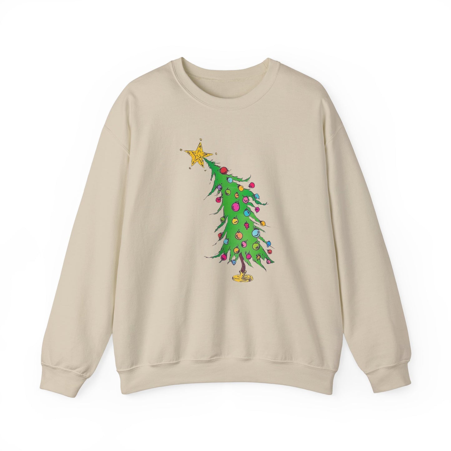 Welcome Christmas Tree Crewneck Sweatshirt