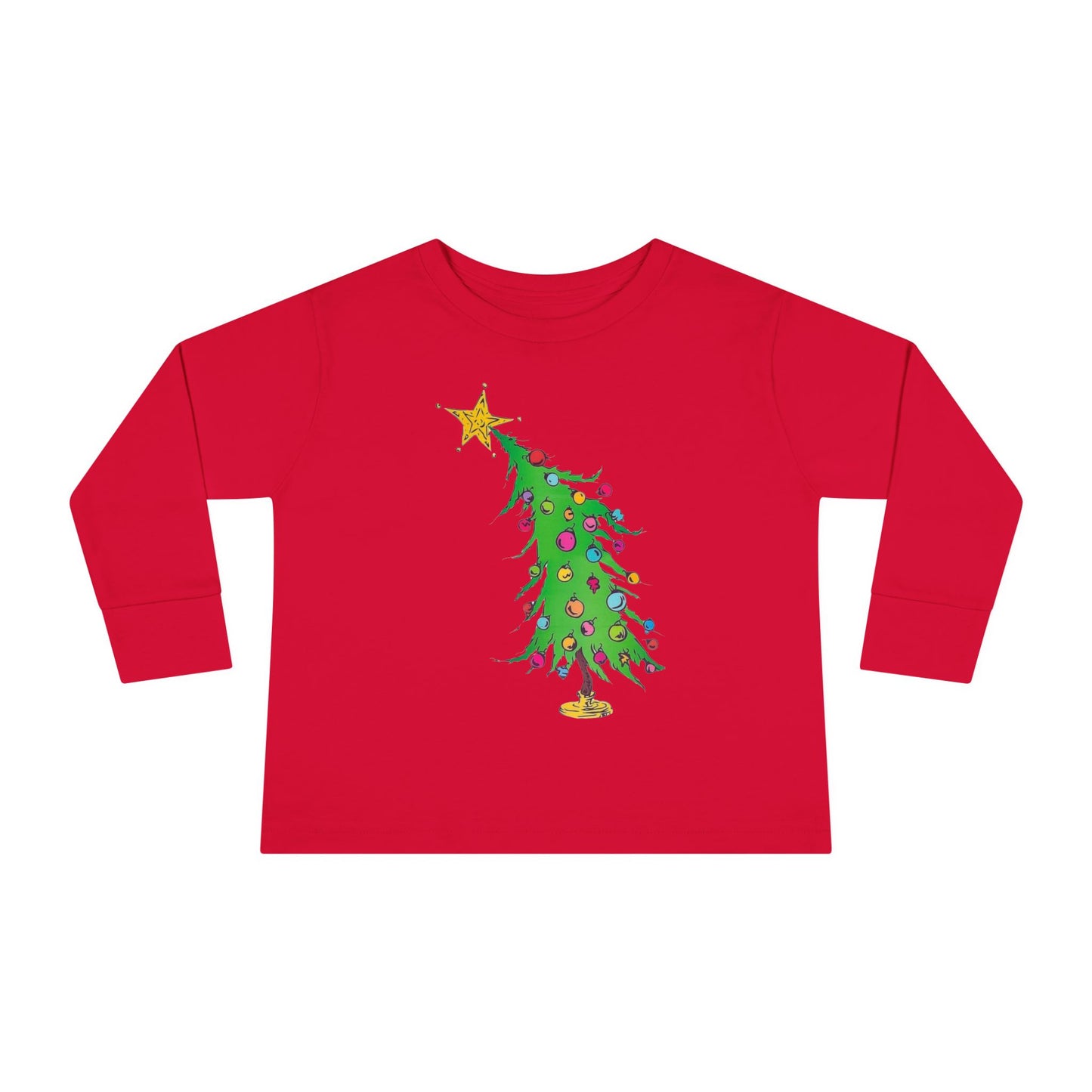 Welcome Christmas Toddler Long Sleeve Tee