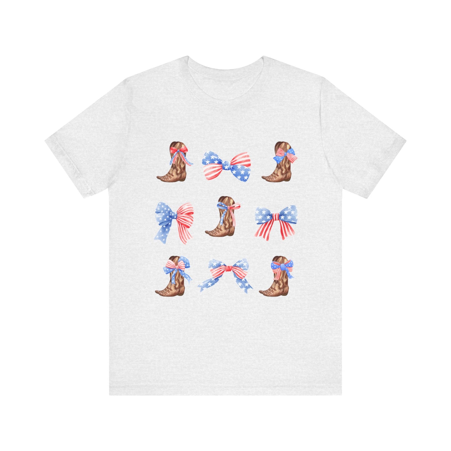 All American Boots & Bows Short Sleeve Tee