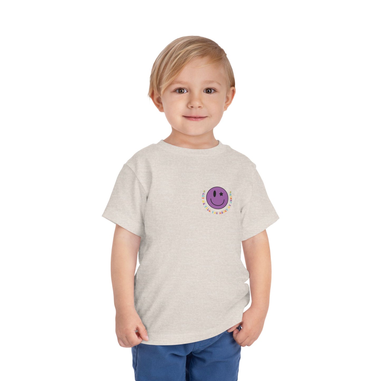 Toddler Let Me Tell You About My Jesus Short Sleeve Tee