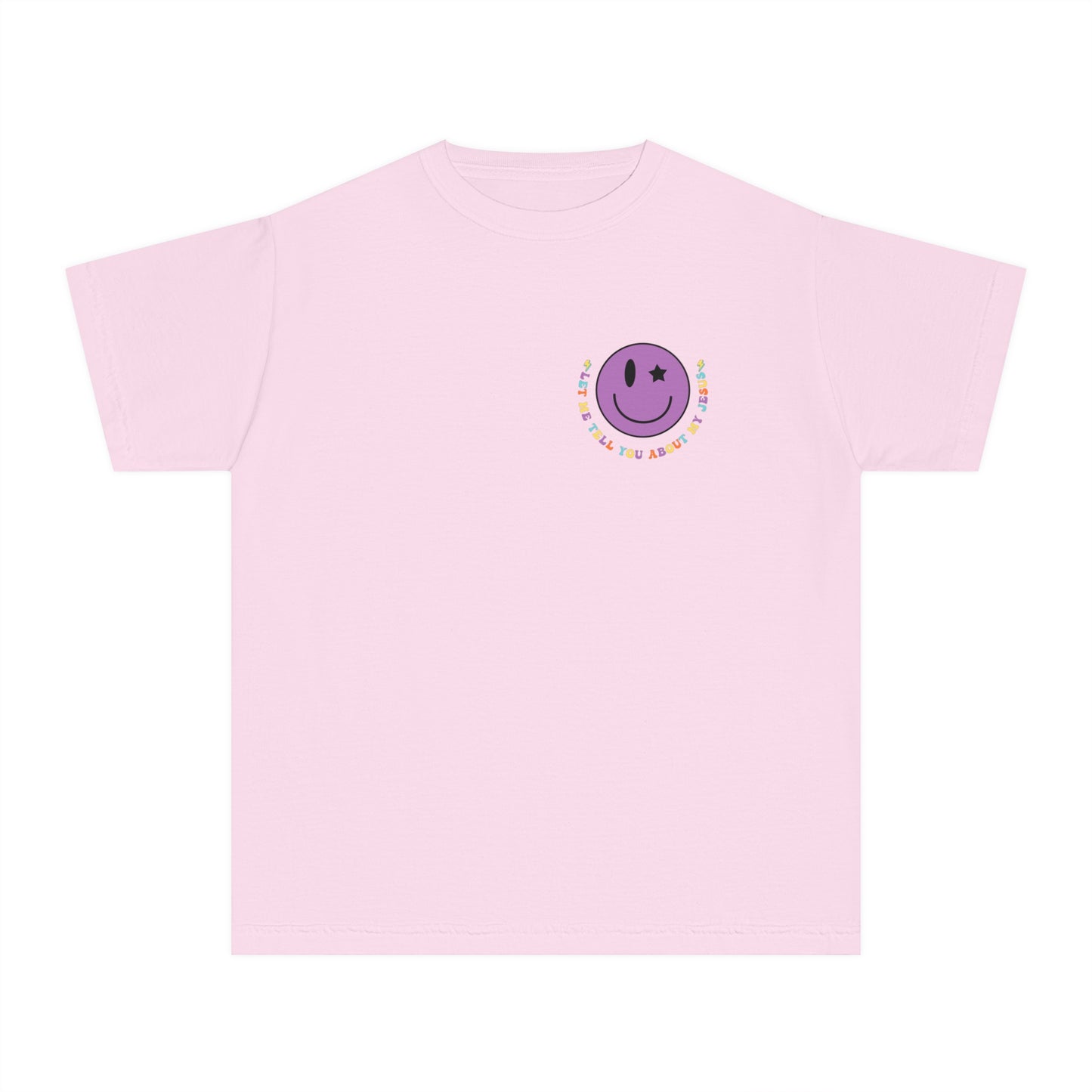 Let Me Tell You About My Jesus Youth Comfort Colors T- Shirt