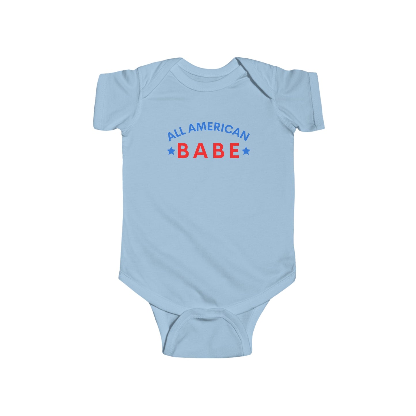 All American Red White and Blue Babe Infant Onesie