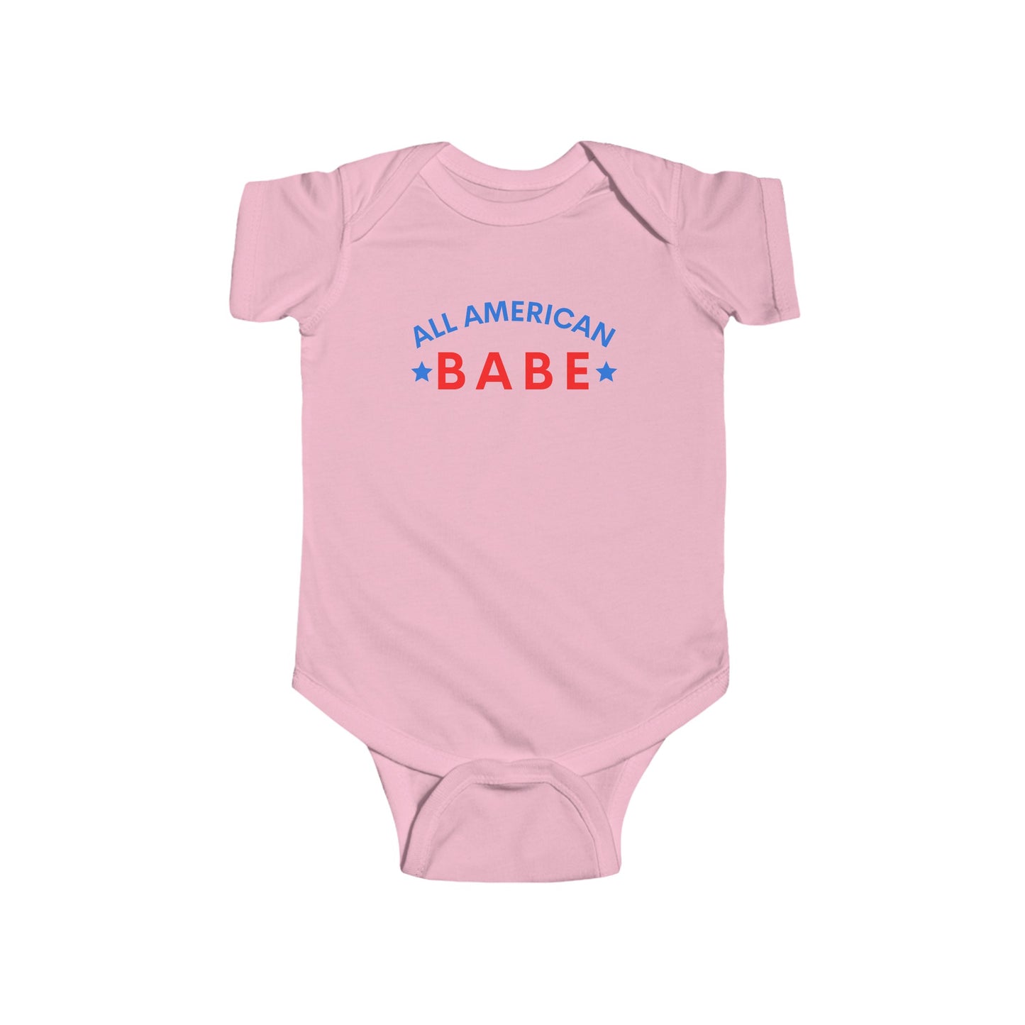 All American Red White and Blue Babe Infant Onesie