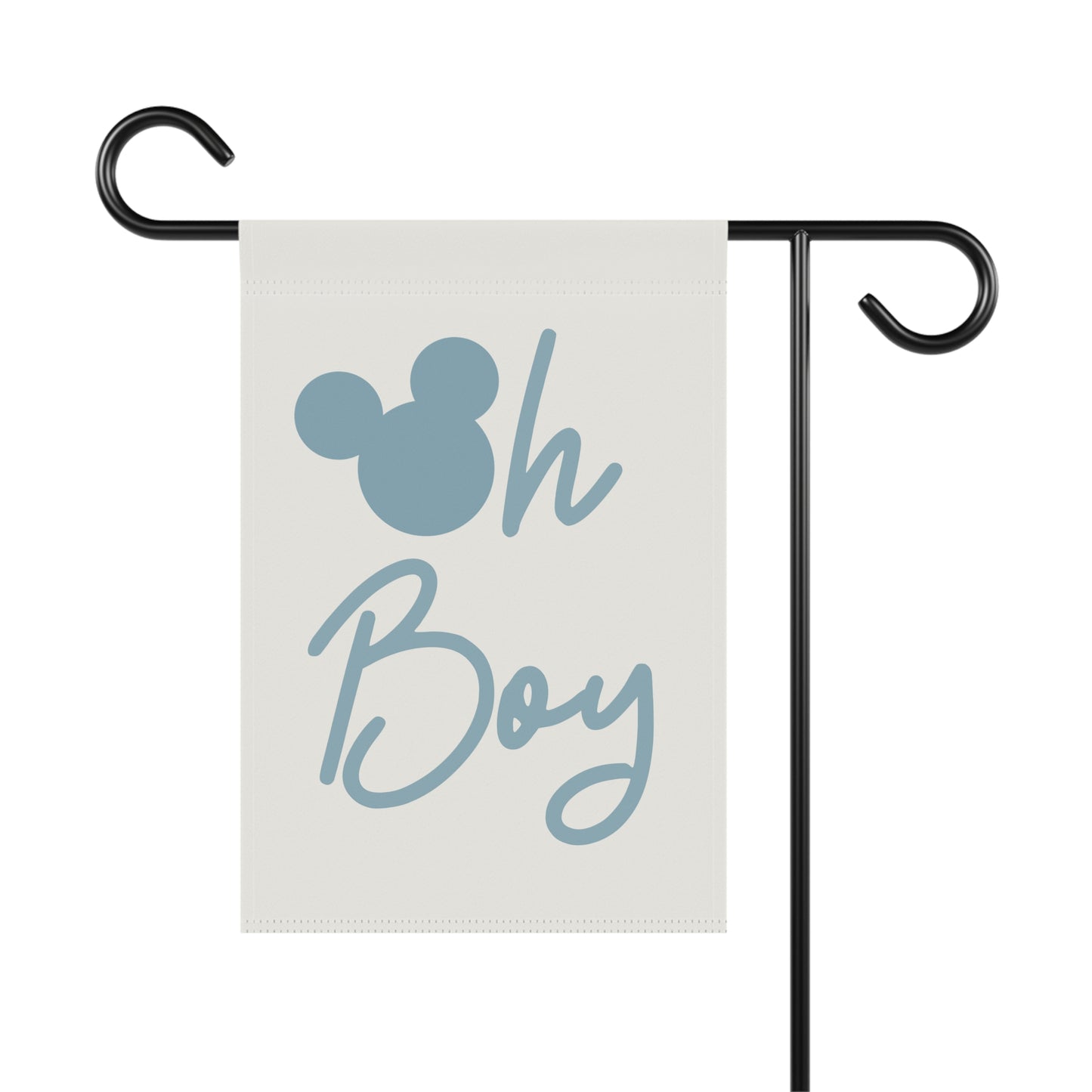 Oh Boy Light Blue Mouse Ears Banner