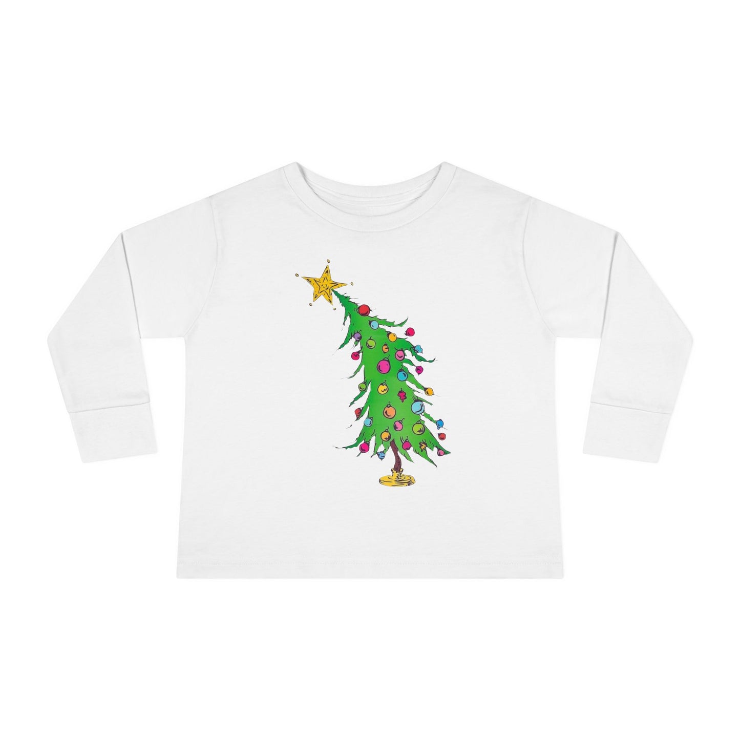 Welcome Christmas Toddler Long Sleeve Tee