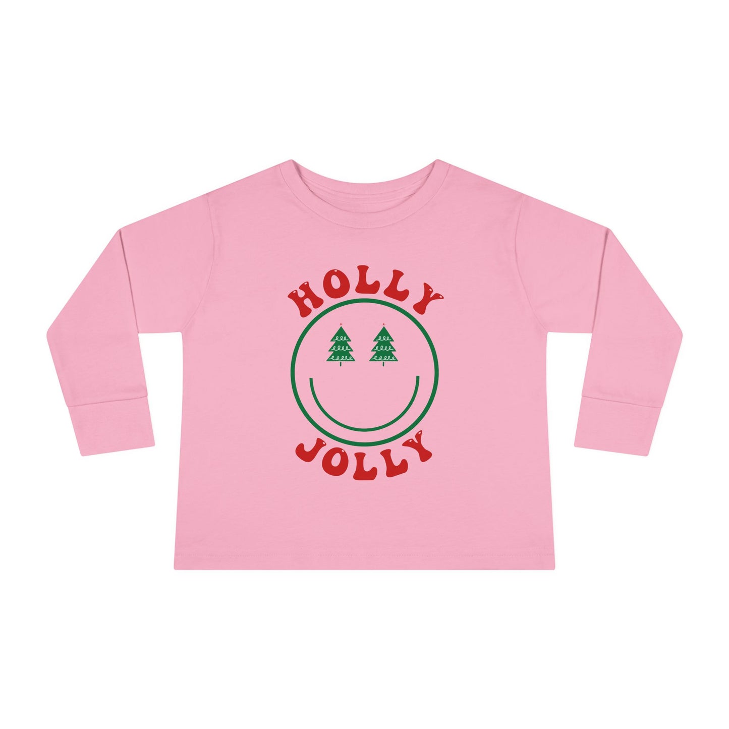 Holly Jolly Smiles Toddler Long Sleeve Tee