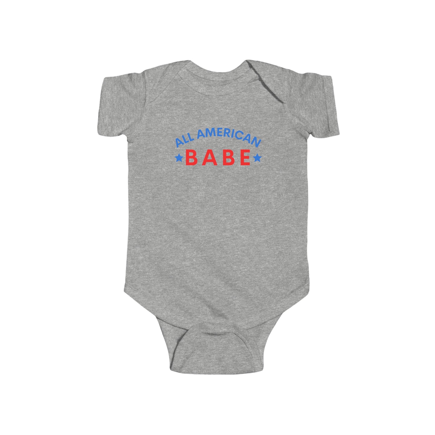 All American Red White and Blue Babe Infant Onesie