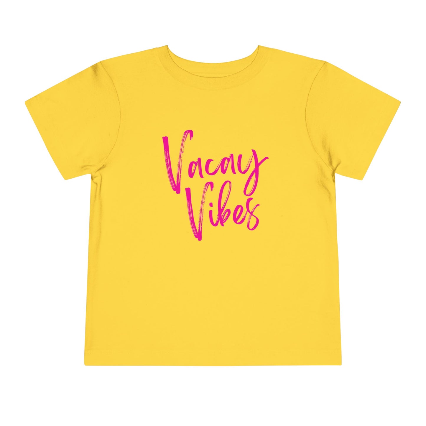 Toddler Pink Vacay Vibes Short Sleeve Tee