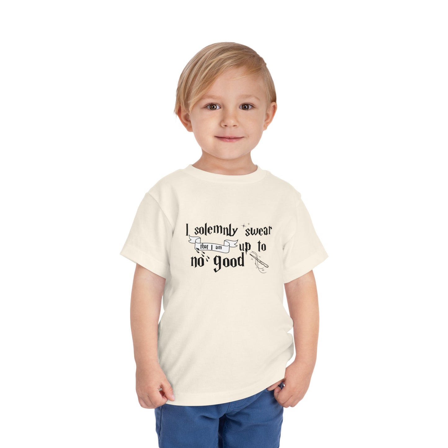 I Solemnly Swear I Am Up to No Good Toddler Short Sleeve Tee