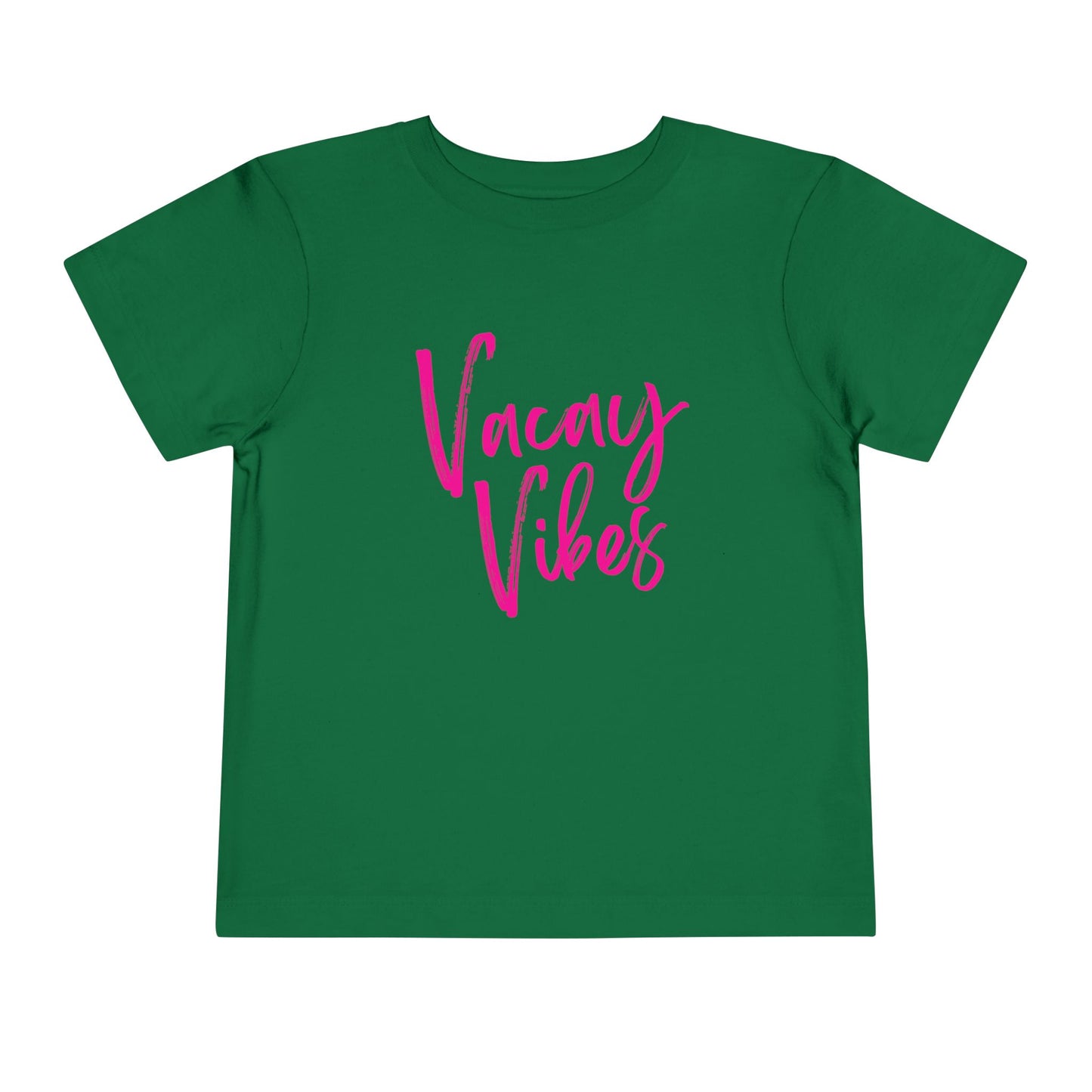 Toddler Pink Vacay Vibes Short Sleeve Tee