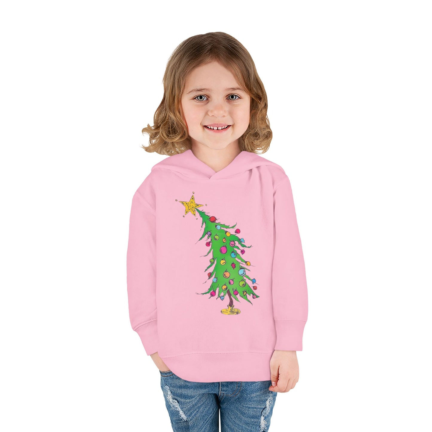 Welcome Christmas Toddler Pullover Fleece Hoodie
