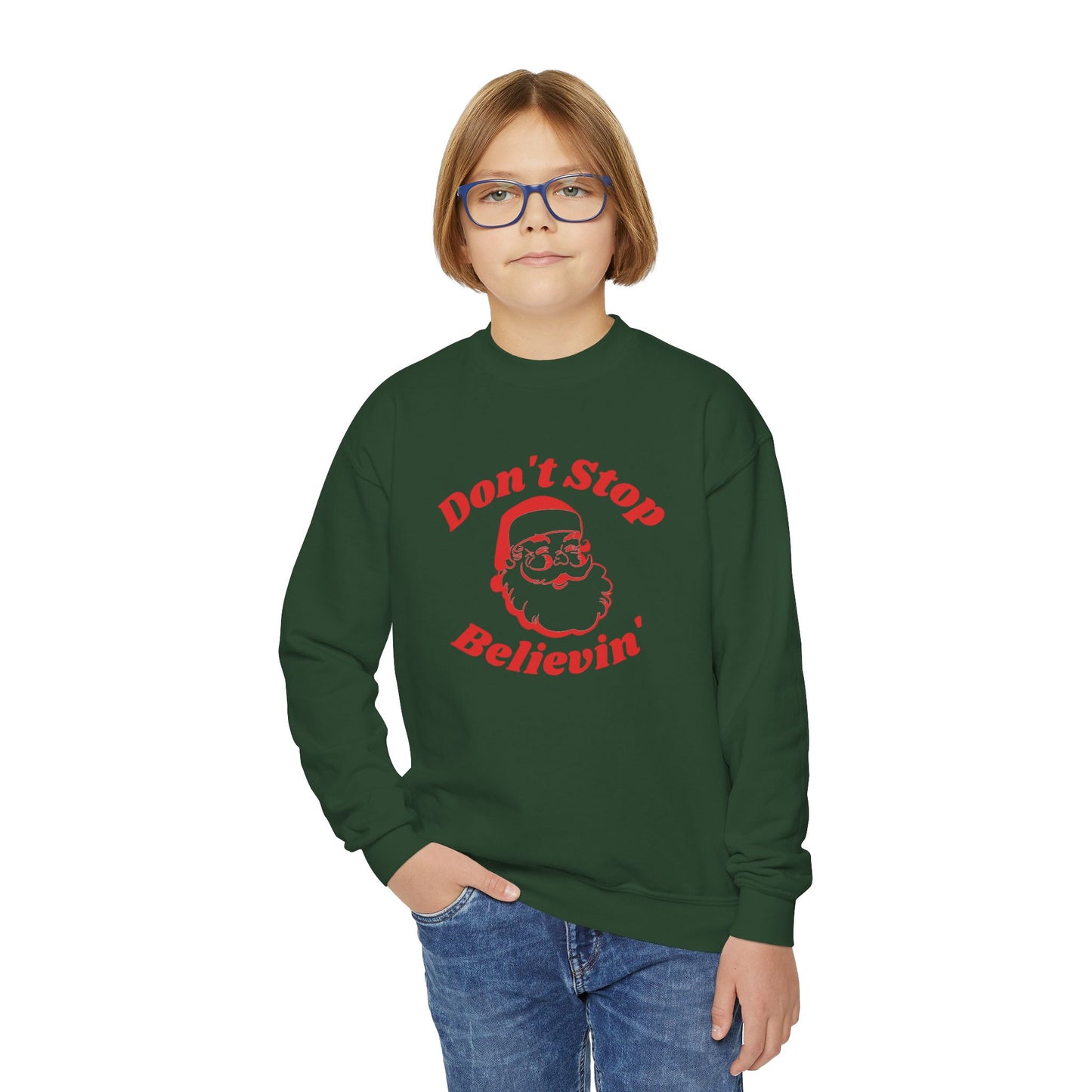 Don't Stop Believin' Youth Crewneck Sweatshirt