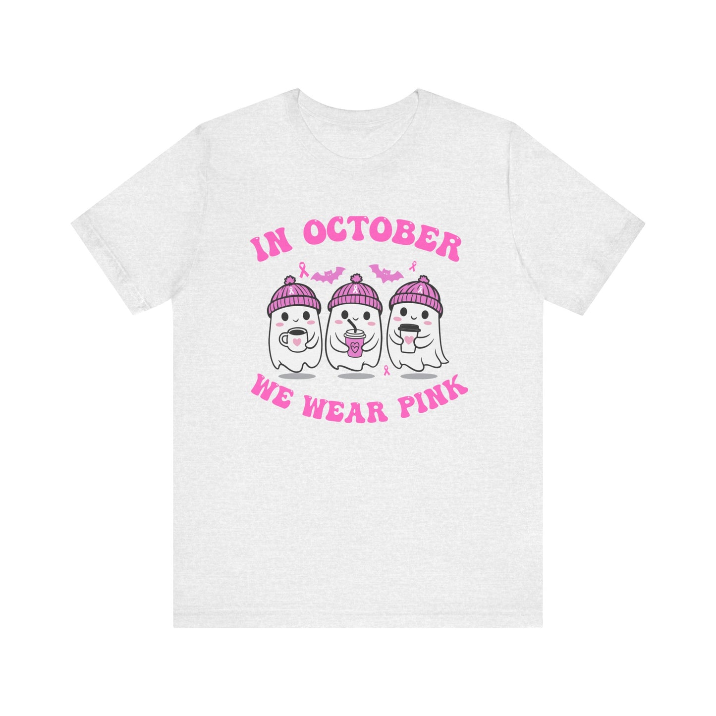 In October We Wear Pink Boo Short Sleeve Tee