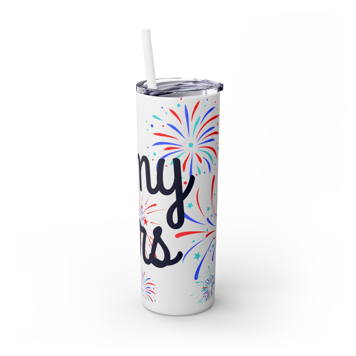 Oh My Stars Skinny Tumbler with Straw, 20oz