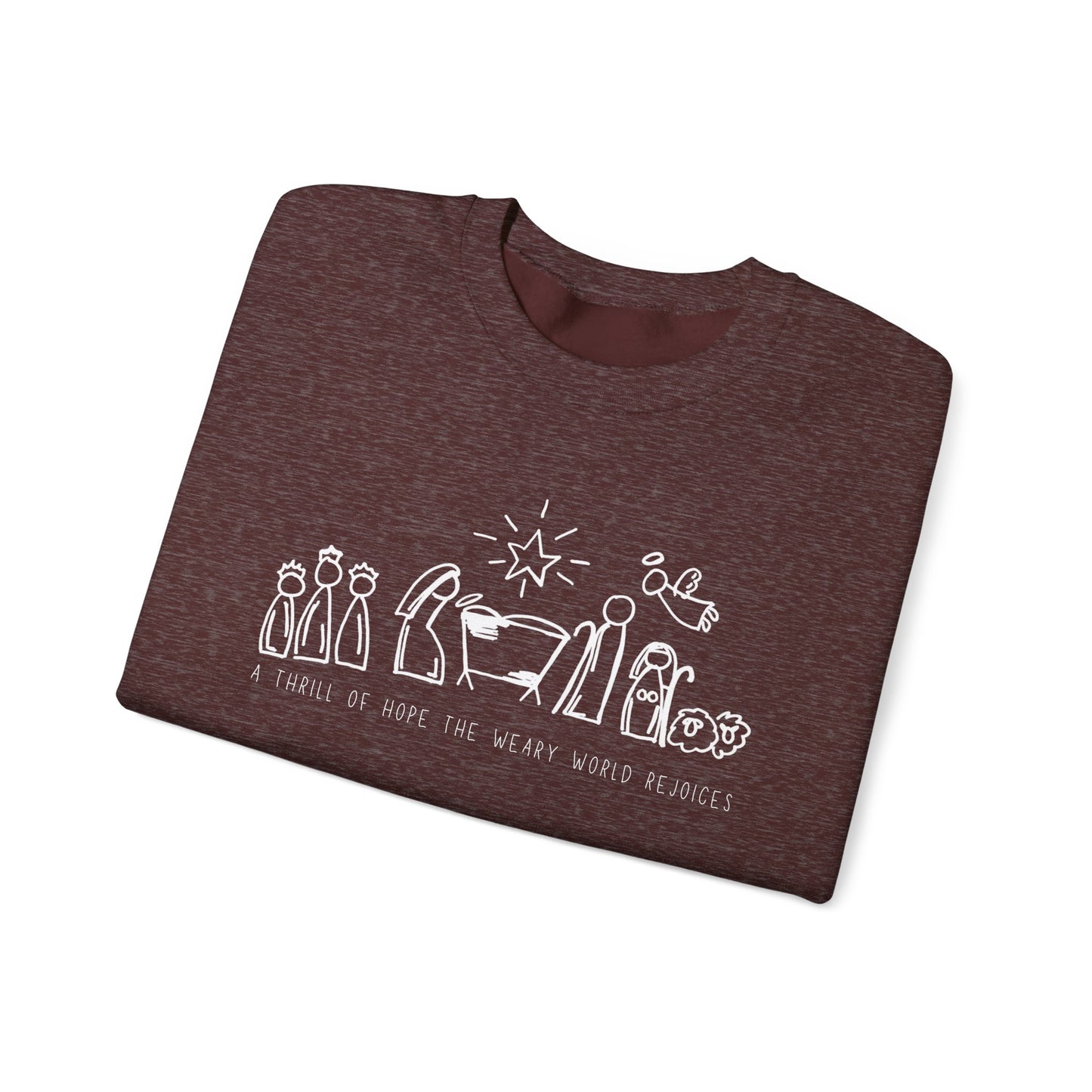 A Thrill of Hope Nativity Crewneck Sweatshirt