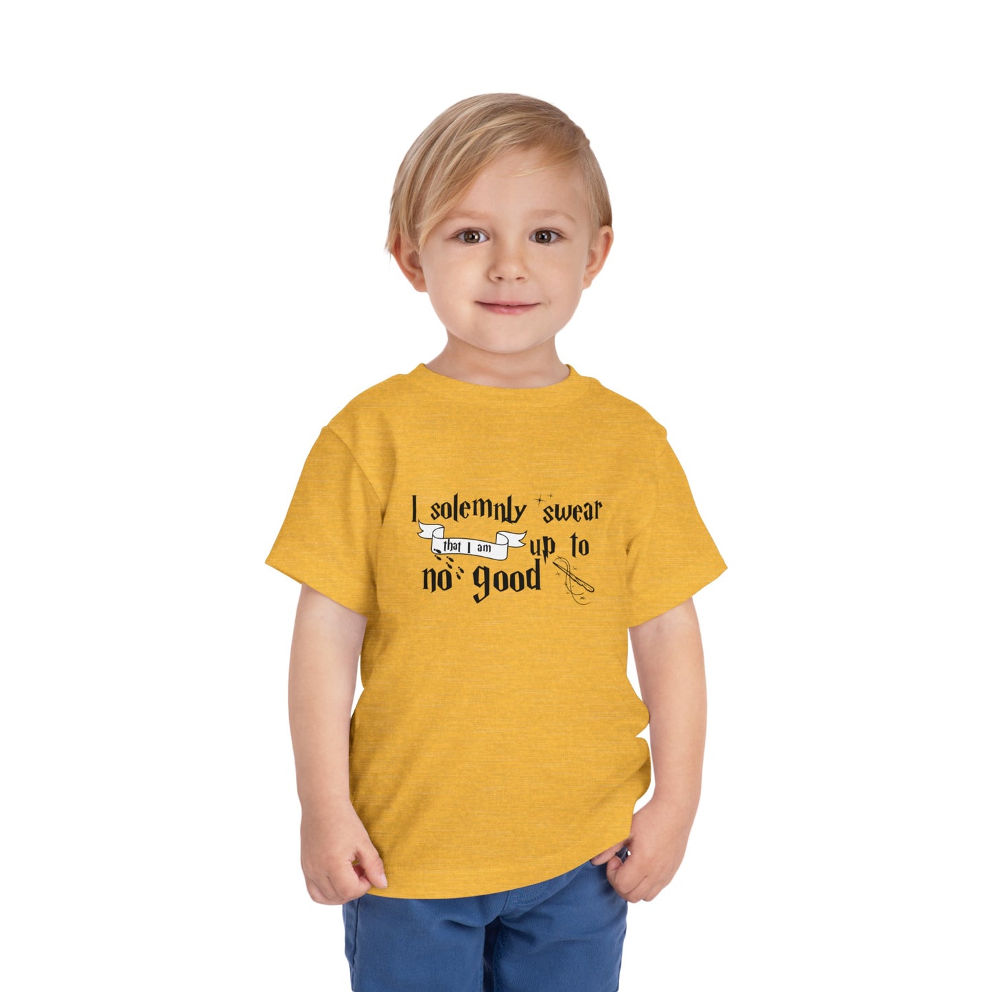 I Solemnly Swear I Am Up to No Good Toddler Short Sleeve Tee