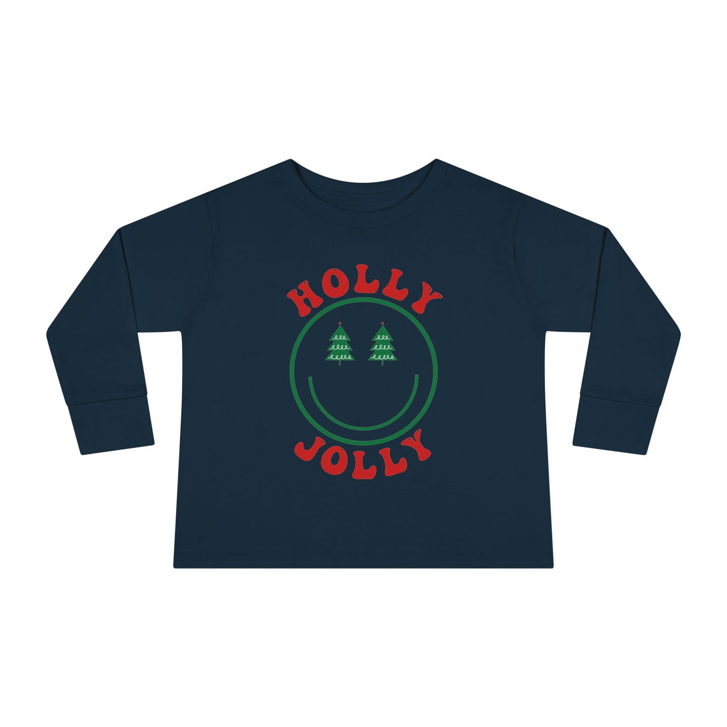 Holly Jolly Smiles Toddler Long Sleeve Tee