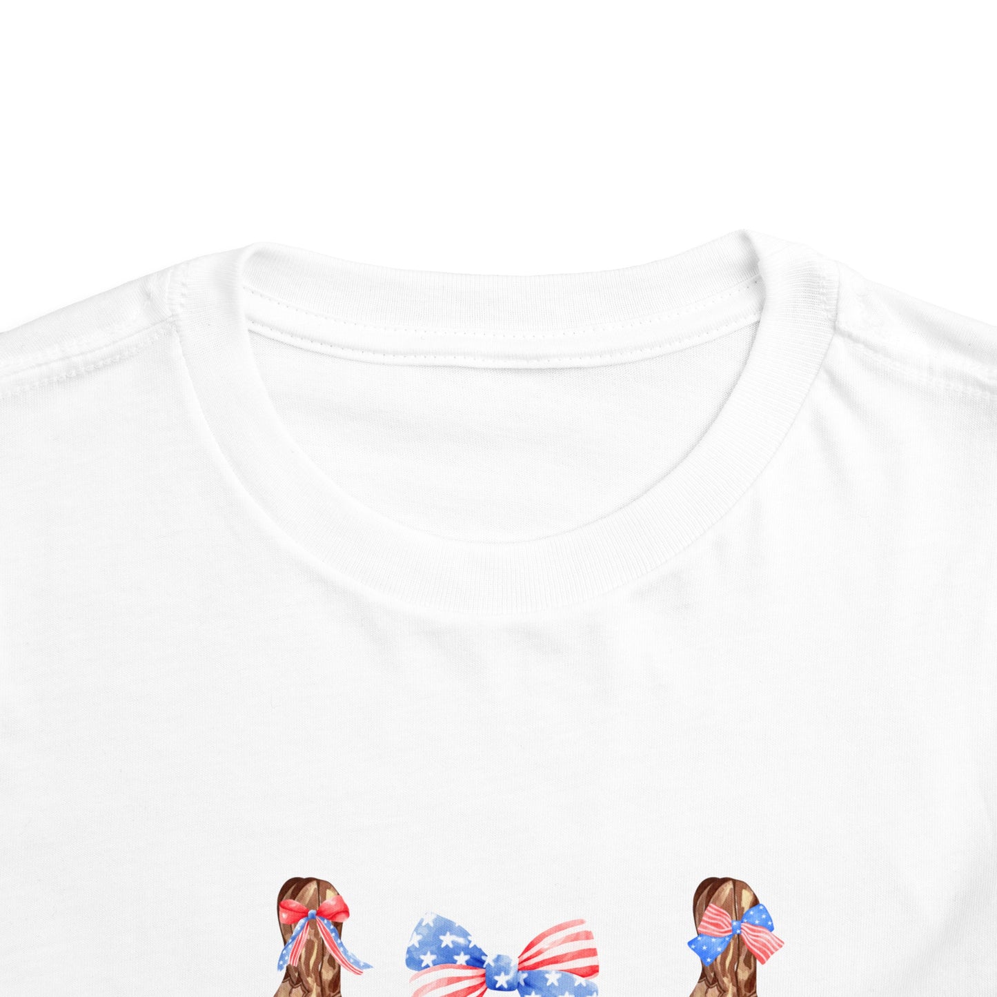 All American Boots & Bows Toddler Short Sleeve Tee