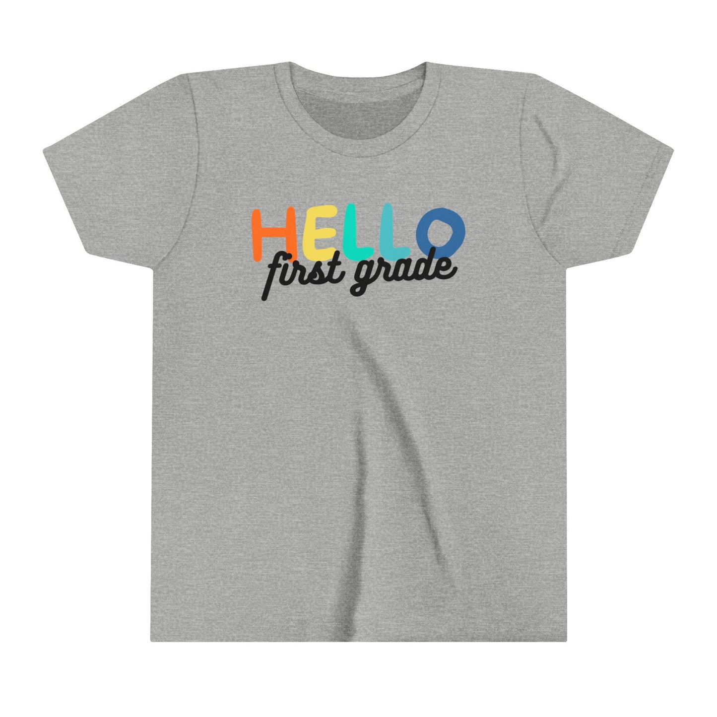 Hello 1st Grade Youth Short Sleeve Tee