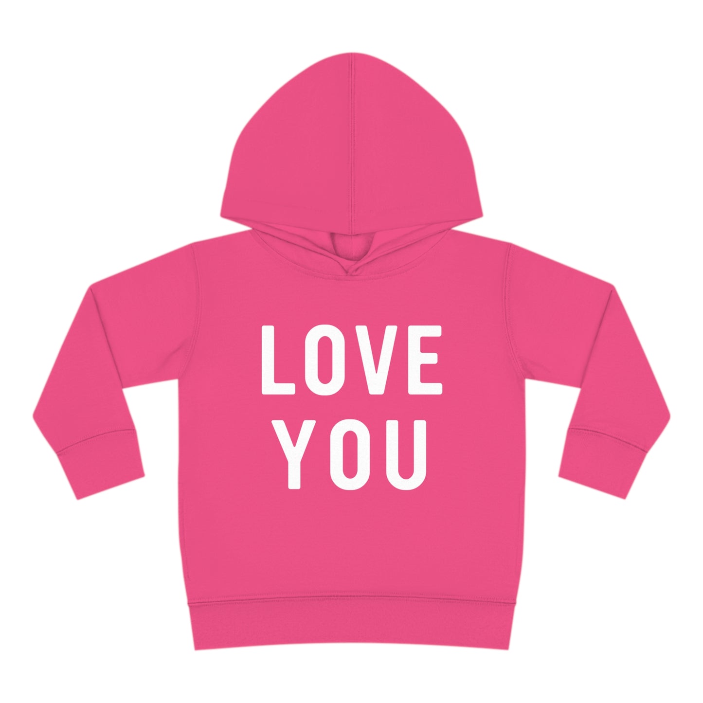 Love You Toddler Pullover Fleece Hoodie
