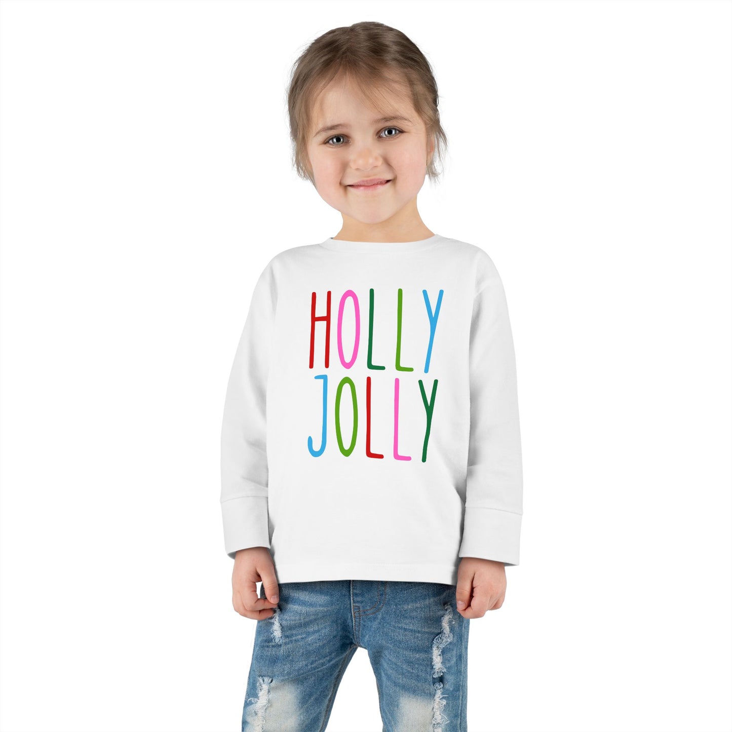 Holly Jolly Toddler Long Sleeve Tee