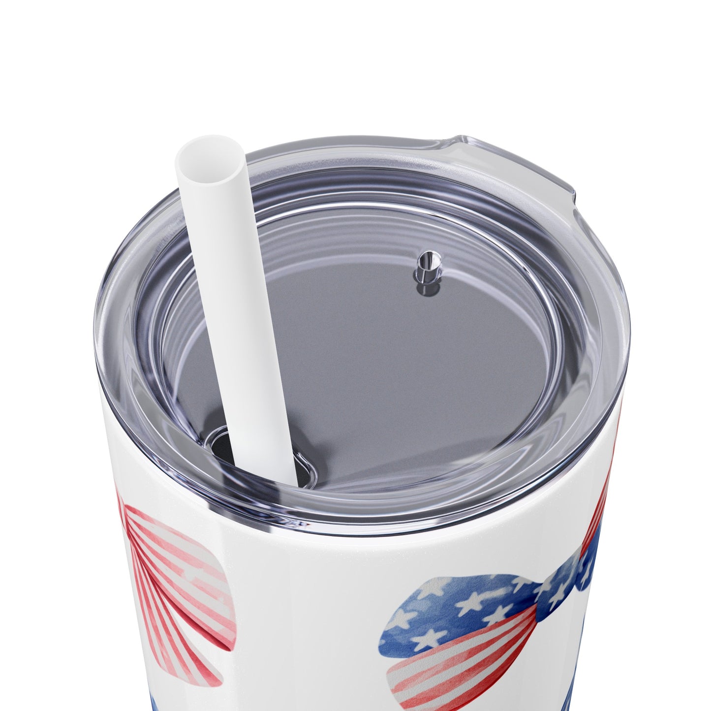 America the Bow-tiful Skinny Tumbler with Straw, 20oz