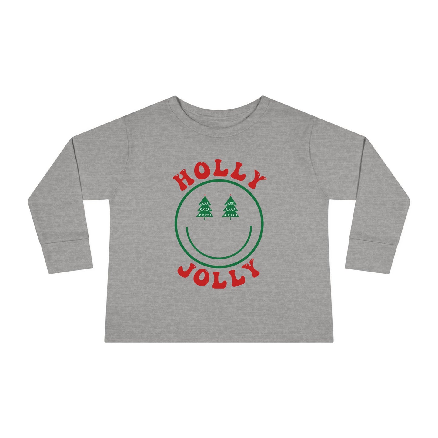 Holly Jolly Smiles Toddler Long Sleeve Tee
