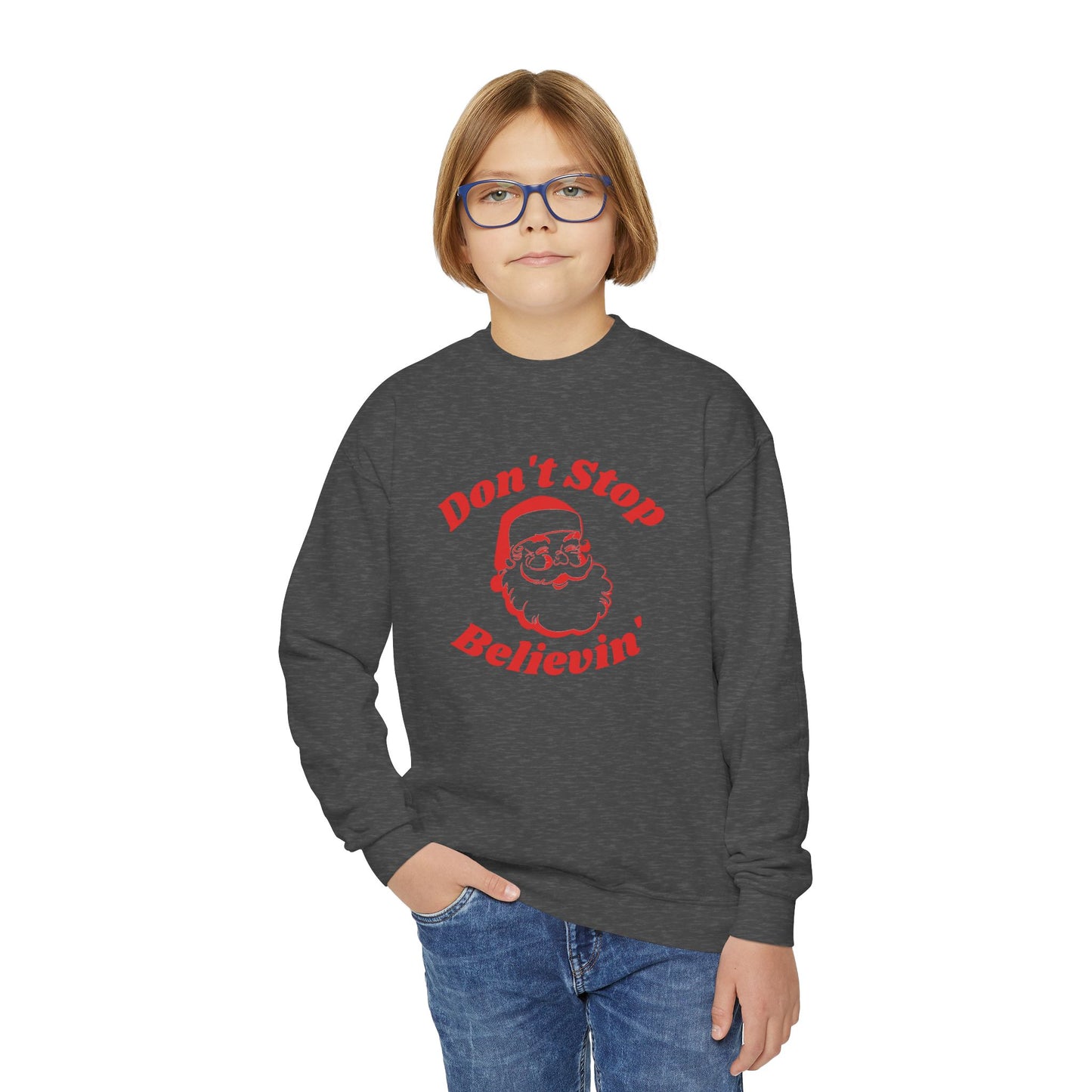 Don't Stop Believin' Youth Crewneck Sweatshirt