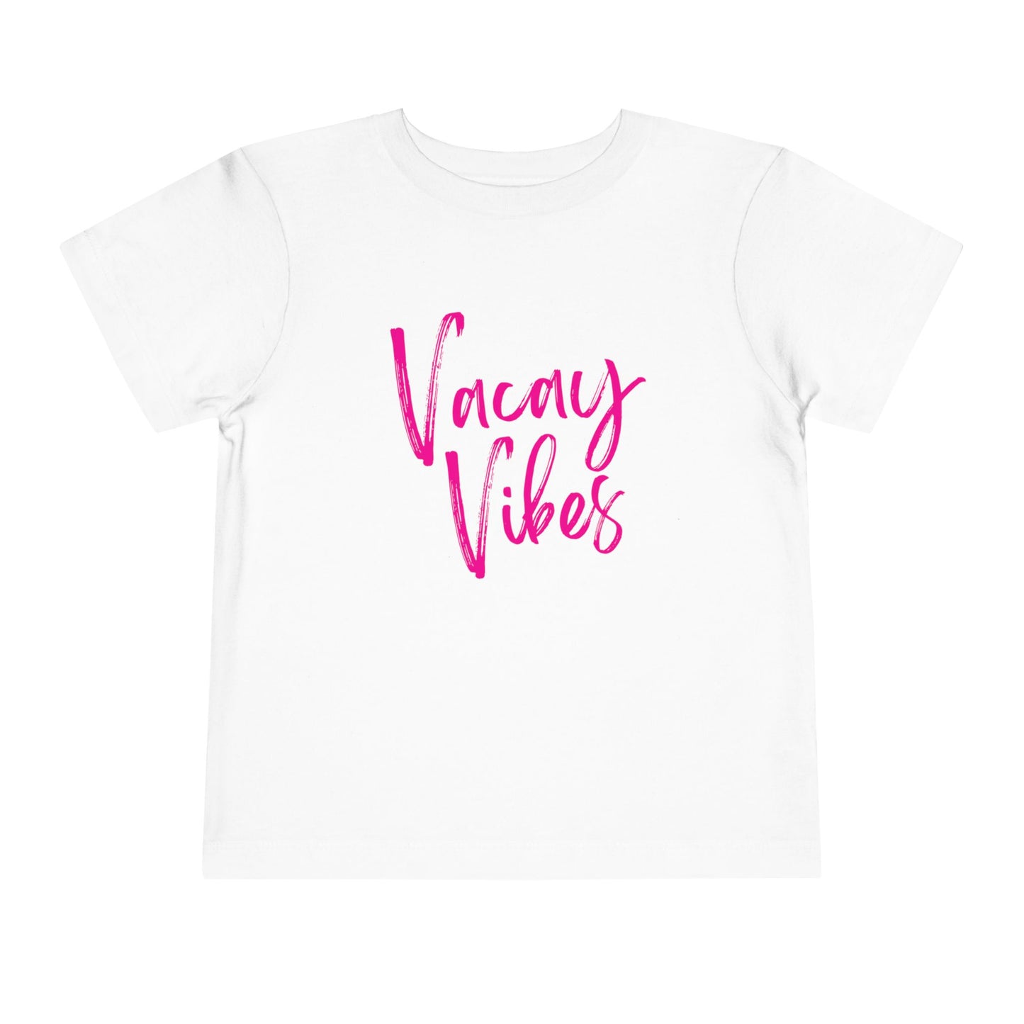 Toddler Pink Vacay Vibes Short Sleeve Tee