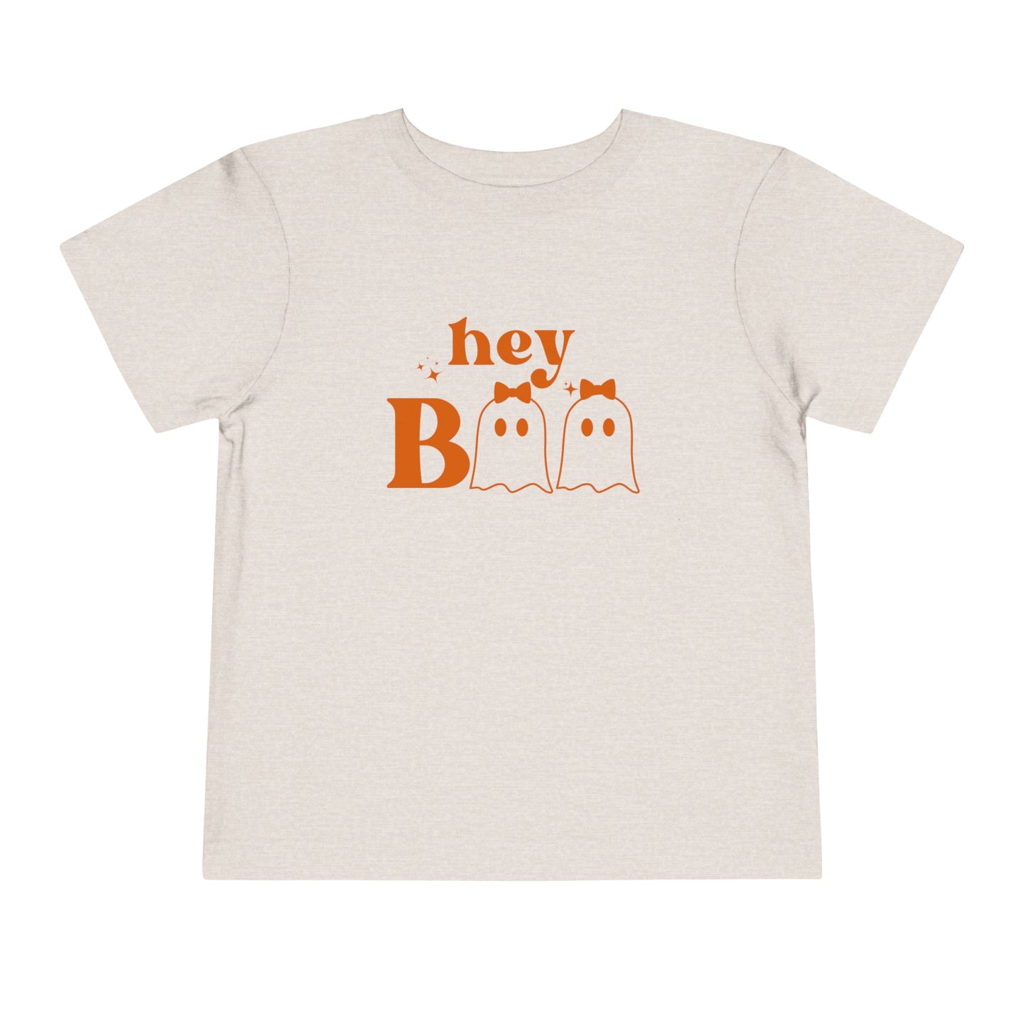 Hey Girly Boo Toddler Girls Short Sleeve Tee