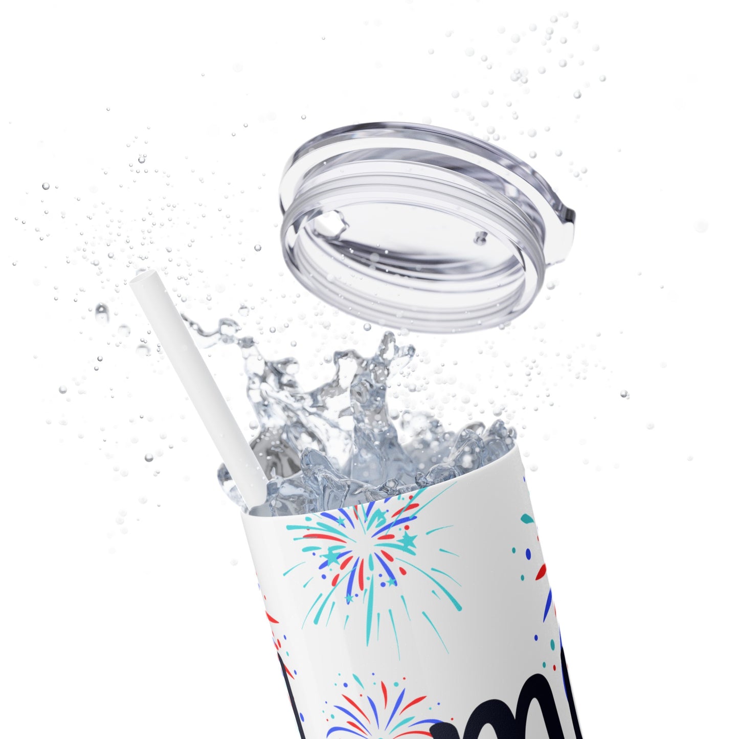 Oh My Stars Skinny Tumbler with Straw, 20oz
